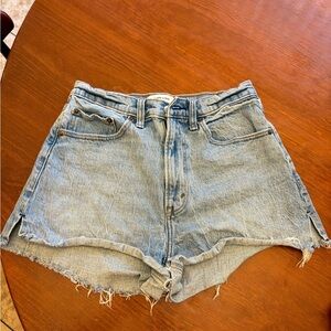 Abercrombie & Fitch Light Blue Jean Shorts